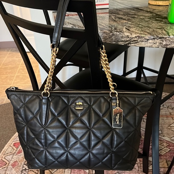 Coach Handbags - Coach Quilted Black Tote